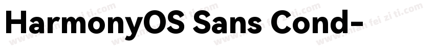 HarmonyOS Sans Cond字体转换